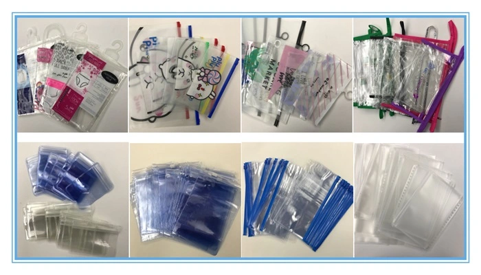 Custom Small Gift Use Transparent PVC Zipper Bags Plastic Zip Lock Packaging Bags