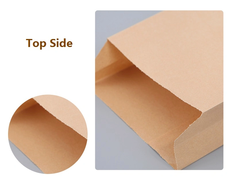 No Plastic Coating Greaseproof Pastry Fries Chips Packaging Paper Bag