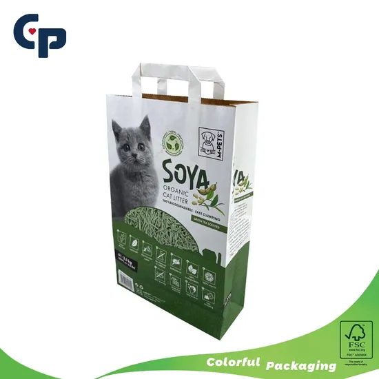 生分解性スーパーマーケットの高品質黒洗えるクラフト紙ショッピング バッグ印刷